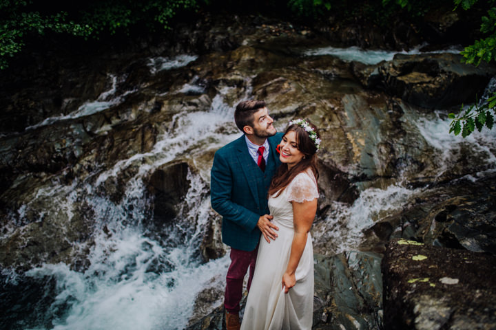 Danielle and Mike’s Rainy Boho Festival Themed Wedding in The Lake District by Clara Cooper Photography
